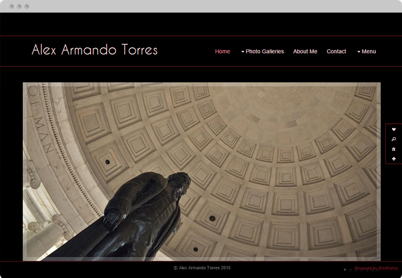 Redframe Photography Websites Client Example - Alex Torres Photography