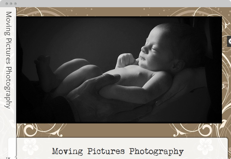 Redframe Photography Websites Client Example - Moving Pictures Photography