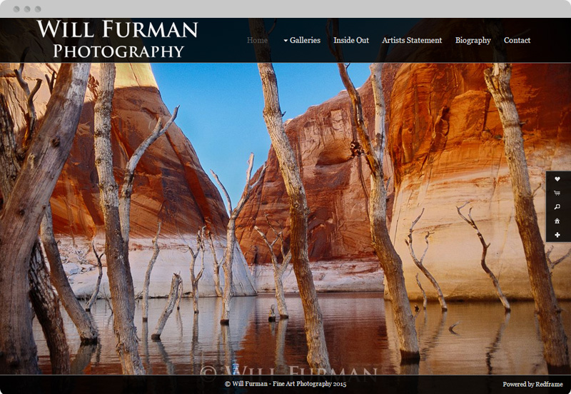 Redframe Photography Websites Client Example - Will Furman Fine Art Photography