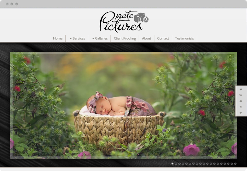 Redframe Photography Websites Client Example - Pate Pictures